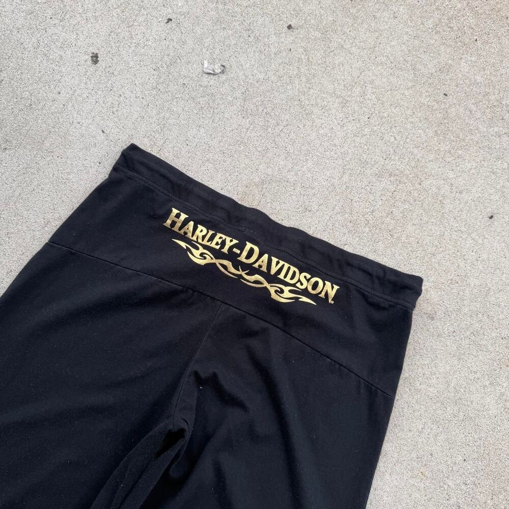 Y2K 2000’s Women’s Harley Davidson Baggy Sweatpants Size Large - Picture 4 of 8